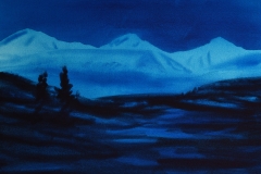 Vinternatt  (46 x 67 cm)