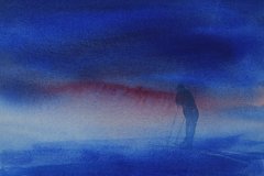 Skiløper (20 x 30 cm)