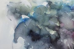 Tre svaler (30 x 30 cm) 4.300 kr m/ramme